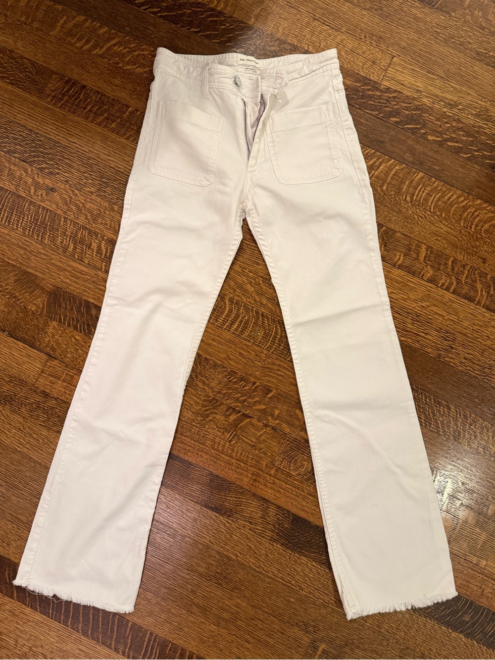 Isabel Marant Low rise Slim Straight White Jeans
